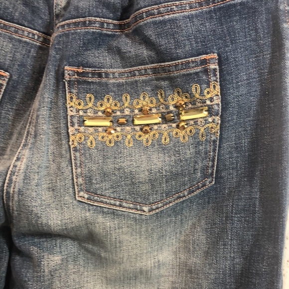 St John Jeans Rhinestoned Back Pockets 12 - Picture 4 of 10